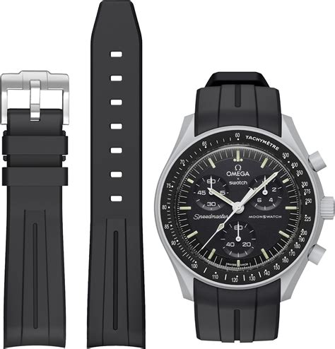 omega swatch watch straps|moonswatch aftermarket strap.